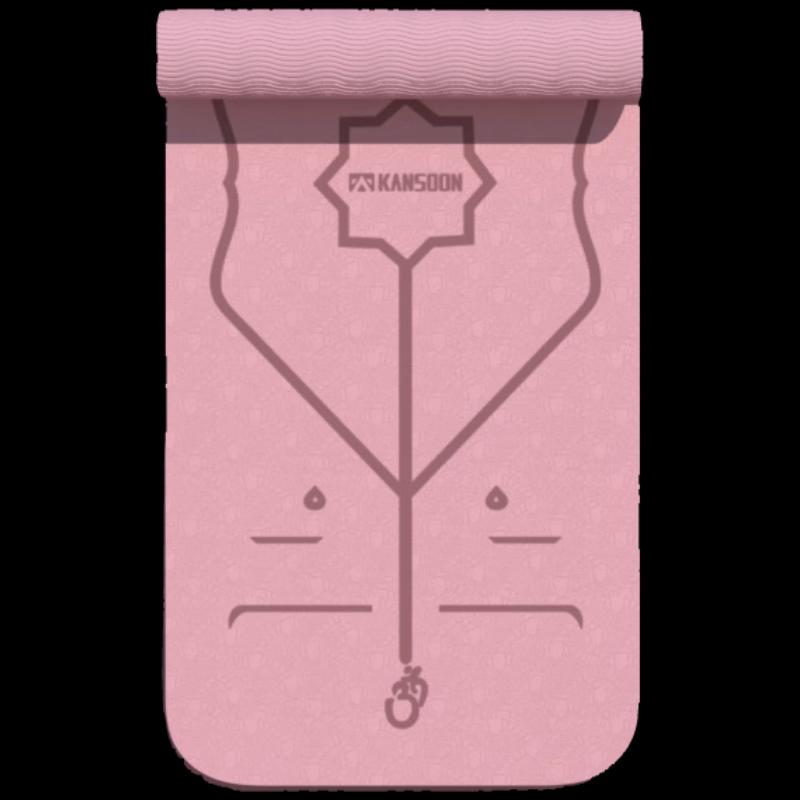 KANSOON TPE Yoga Mat with Alignment Lines - EA03