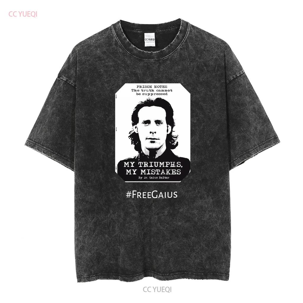 Battlestar Galactica T Shirt Gaius Baltar long or short sleeves vintage Washed Soft Comfortable Unisex streetwear Versatile