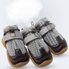 4Pcs/Set Reflective Dog Walking Boots Adjustable Strap Dog Shoes  for Medium Large Dogs