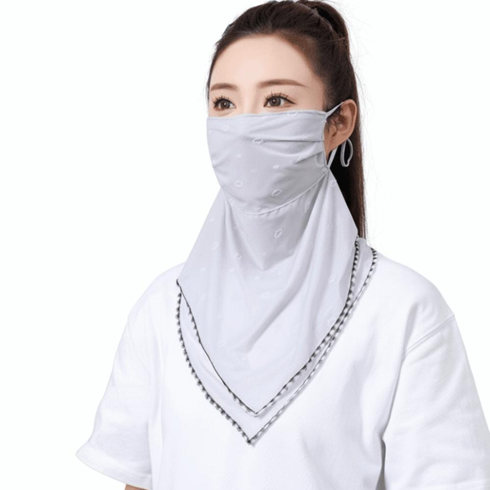 Thin Ice Silk Mask Elastic Face Cover Simple Sunscreen Veil Cycling