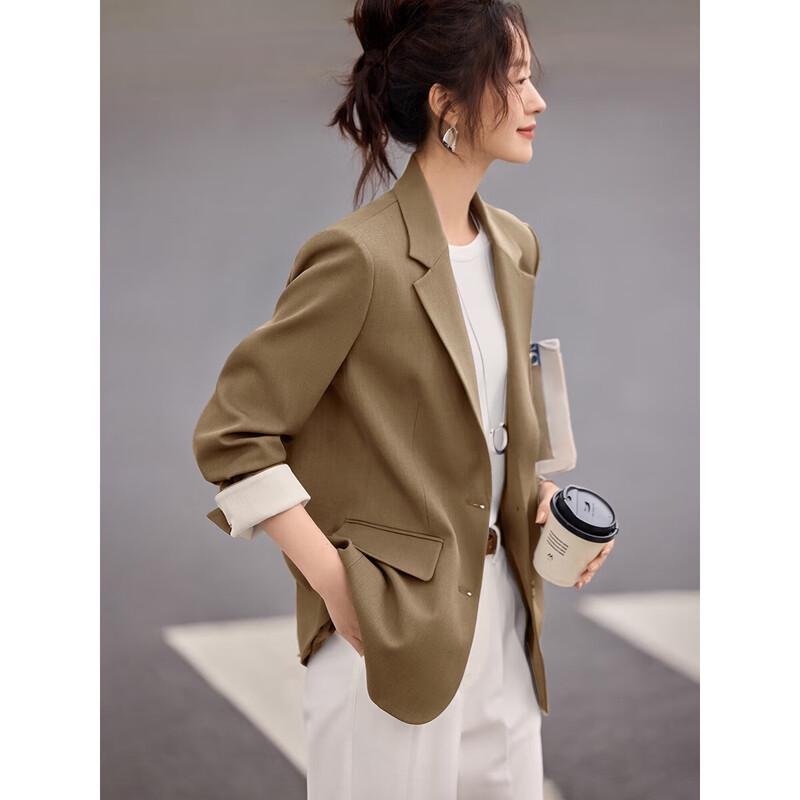Mohan Yimei Women s Single-Button Casual Blazer L