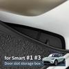 for Smart #1 #3 Door Side Storage Box Front Rear Door Handle Organizer Tidying TPE Car Accessories