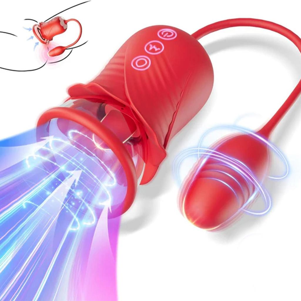 Female Sex Toys Sucking Vibrator Clitoral Vagina Vagina Pump Tongue Vibrator, 5 Vibrations and 10 Sucking Modes, Female Couples Sex Toys and Games