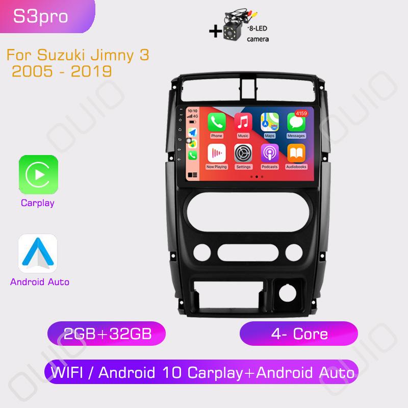 2din Android10 Car Radio Multimedia Player Carplay Auto GPS Navigation DSP NO DVD For Suzuki Jimny 2007 2008 2009 2010-2012