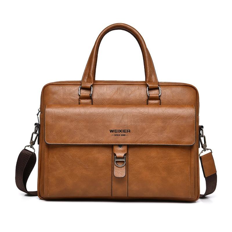 2026 Neue Herren-Handtasche Retro-Geschäftstasche große Kapazität wasserdichte Laptoptasche hochwertige Schulter-Umhängetasche