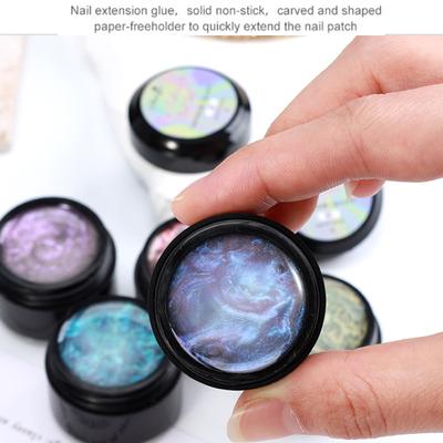 Yousheng 5G Nails Aurora Glue Non-Stick Healthy Odorless Carvable Shapable Nail Adhesive Women Beauty Accessories