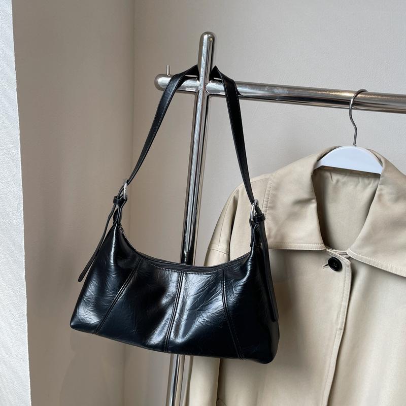 Ретро премиальная сумка подмышку женская сумка 2025 новая простая дорожная сумка на плечо универсальная сумка-мессенджер