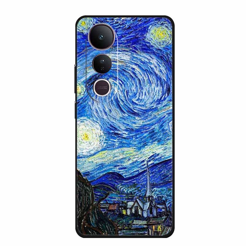3D Emboss Case For Vivo V50 Lite 4G Phone Case V 50 lite Coque Flowers Silicone Soft Back Cover Funda For Vivo V50 Lite 5G Case