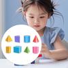 8 Pieces Folding Geometric Shapes School Supplies Educational Toys Solids for Kids,