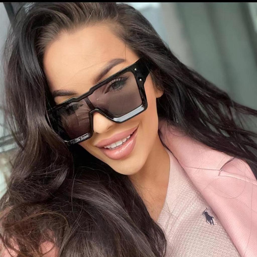 European American Style Women's Sunglasses Square Shape Outdoor UV Protection Glasses for Women Travelling Female Sunglass