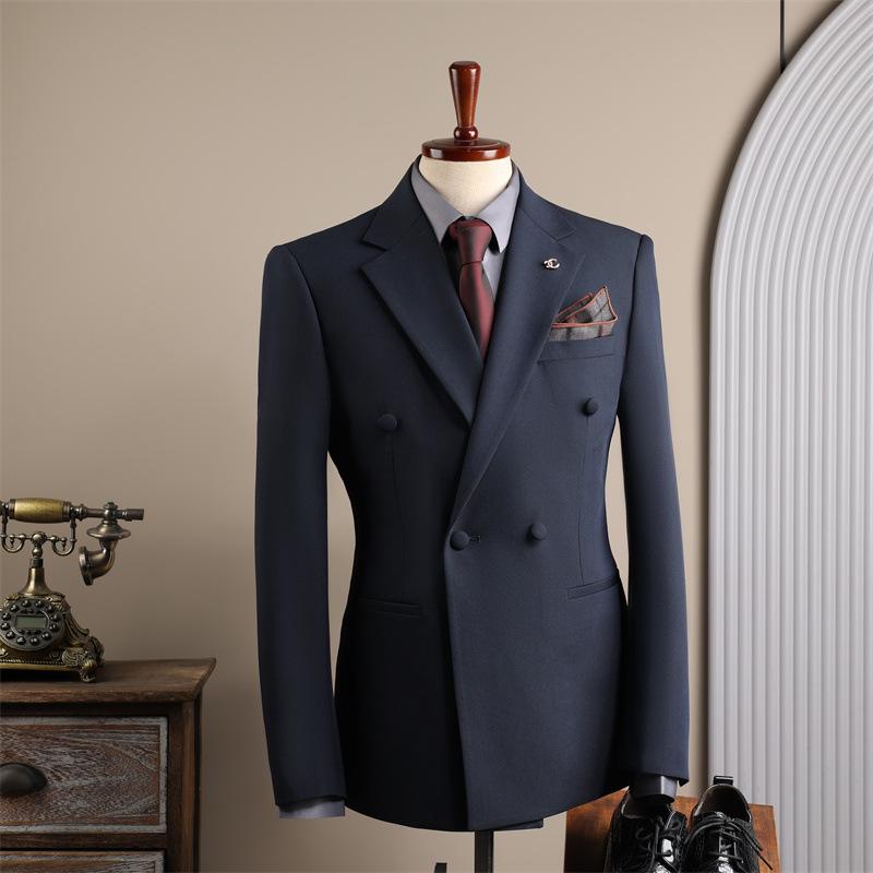 Coffee Color Men's Formal Suit Set for Weddings and Business - Groom and Best Man Fit