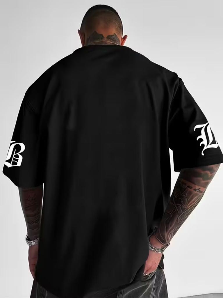 Summer Street Style New Trend High-Quality 100% Pure Cotton Men's T-Shirt