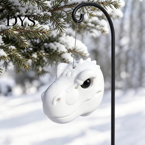 Backyard Paradise Feeding Tool Dinosaur Head Squirrel Feeder, Outside Hanging Funny Dino Face Feeder Face, Garden Wild for Patio Decor Easy Fill