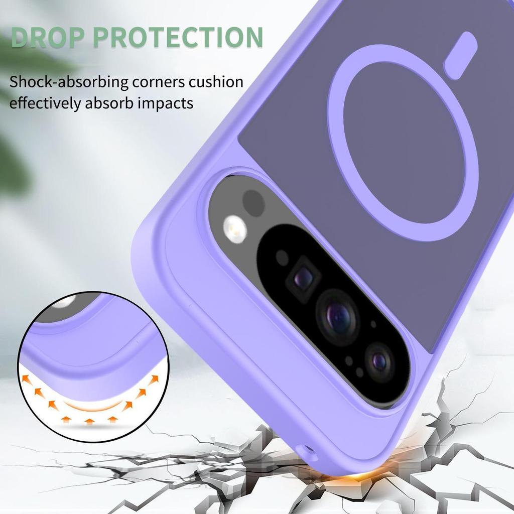 Stříbrný magnetický nárazuvzdorný kryt Google Pixel10 Pro XL