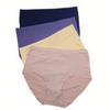 Plus Size Women's High Elasticity Solid Color Fabric Underwear: Comfortable & Versatile