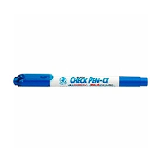 

Zebra Check Pen Alpha Set of 3 Water-Based Marker, Blue, синий