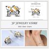 copper Charm Compatible With Bracelets Do It Yourself Jewellery Making Pink Zircon Authentic Red Blue Charm Bead Charms Ideal For Women Wedding Birthd