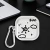 Case For Samsung Galaxy Buds 2Pro 4 Pro 2 3 FE 3Pro 4Pro Live Clear Earphone Cases Cover With Hook Cartoon Moon Sun