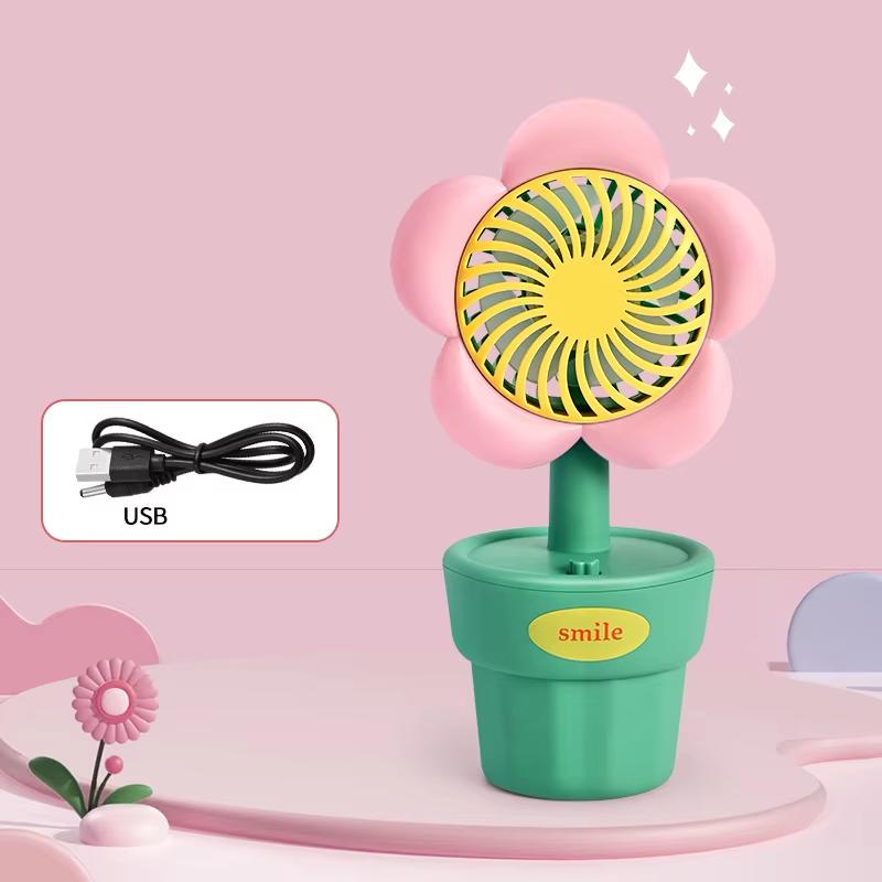 

Портативный мини USB вентилятор, зарядный вентилятор, ручной мини-вентилятор, милый стиль для подарков на день рождения, ручной вентилятор оптом розовый