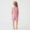 1-6 Years Kids Girls' Solid Color Cap Sleeve Tank Top and Shorts Set
