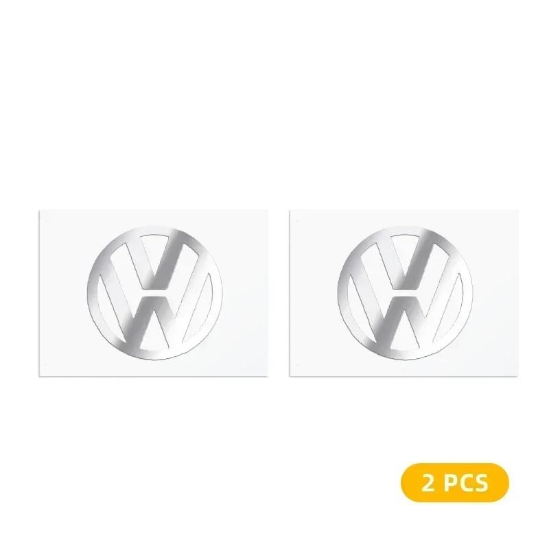 2025 Hot 2/5/10pcs Car Logo 3D Metal Stickers Decorative Accessories For Volkswagen Tiguan Bora POLO PASSAT CC Touran GOLF Jetta