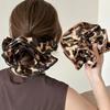 Leopard Print Hair Scrunchies Soft Fabric Scrunchy Bobbles Elastic Hair Bands Ties Hair Accessories for Women Girls