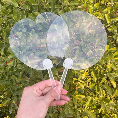10 Stücke Blanko Kunststoff Transparent Fans Kinder Diy Kunst Fan Hochzeit Geburtstag Party Zurück Geschenke Freundin Freund Kreative Geschenke