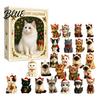 Cat Shaped Acrylic Ornament for Advent Calendar Christmas Dachshund Tree Ornaments 24-Day Countdown Hanging Decorations