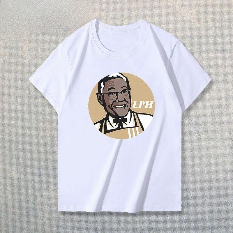 Футболка-пародия на американский сериал «Во все тяжкие» Goo s Fried Chicken Дядя LPH Из чистого хлопка Свободная рубашка для мужчин и женщин M