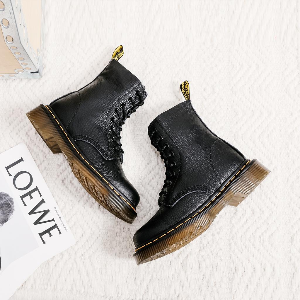 Herren Hohe Flache Leder Ganzjahres Unifarbene Retro Mode Leichte Abriebfeste und Rutschfeste Schnürstiefel