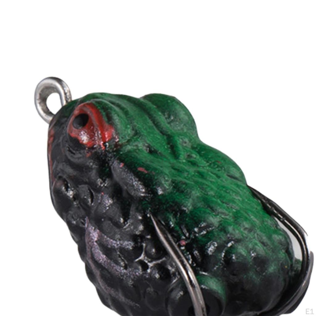 Angel-Wobbler Topwater Silikon Barschköder Lebensechte Frosch auf dem Wasser Schwimmend
