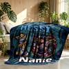Custom Name Personalized Leo Messi Print Blanket, Home Decor, Bedroom, Sofa, Camping, Couch, Gifts for Birthday Christmas
