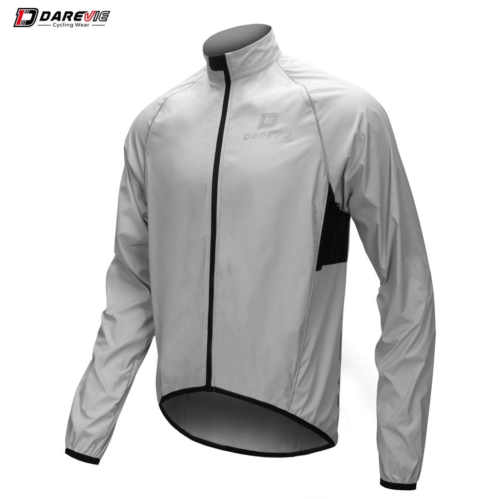 Darevie Long Sleeve Cycling for and Winter and UV Cycling and Road Bike Outdoor Sports with Convenient Back and Lightweight Size Men's Jacket,