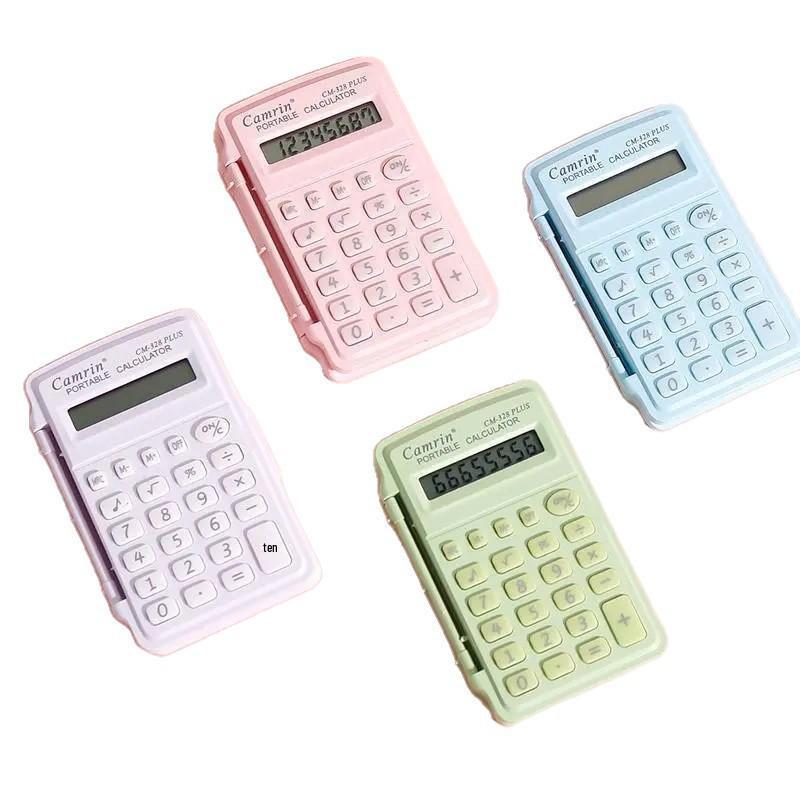 Compact Flip Cover Mini Calculator for Students