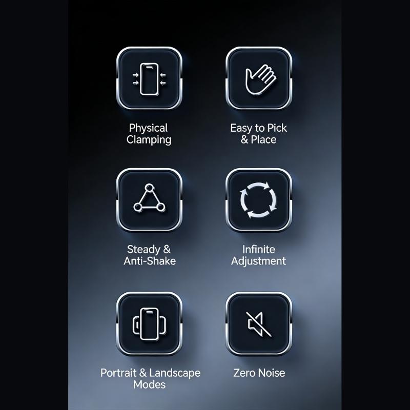 Car Phone Holder for Phone 17 16 15 14 Car Dashboard Mount Cellphone Holder Rotating Suction Cup Phone Stand