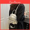Elegant Solid Color Bow Small Designer Backpack Sewed Details Daily Bags Wear