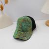 Spring Hat Women's Versatile Rhinestone Baseball Cap Women's Summer Fashion Personalized Sunshade Cap Showing Small Face