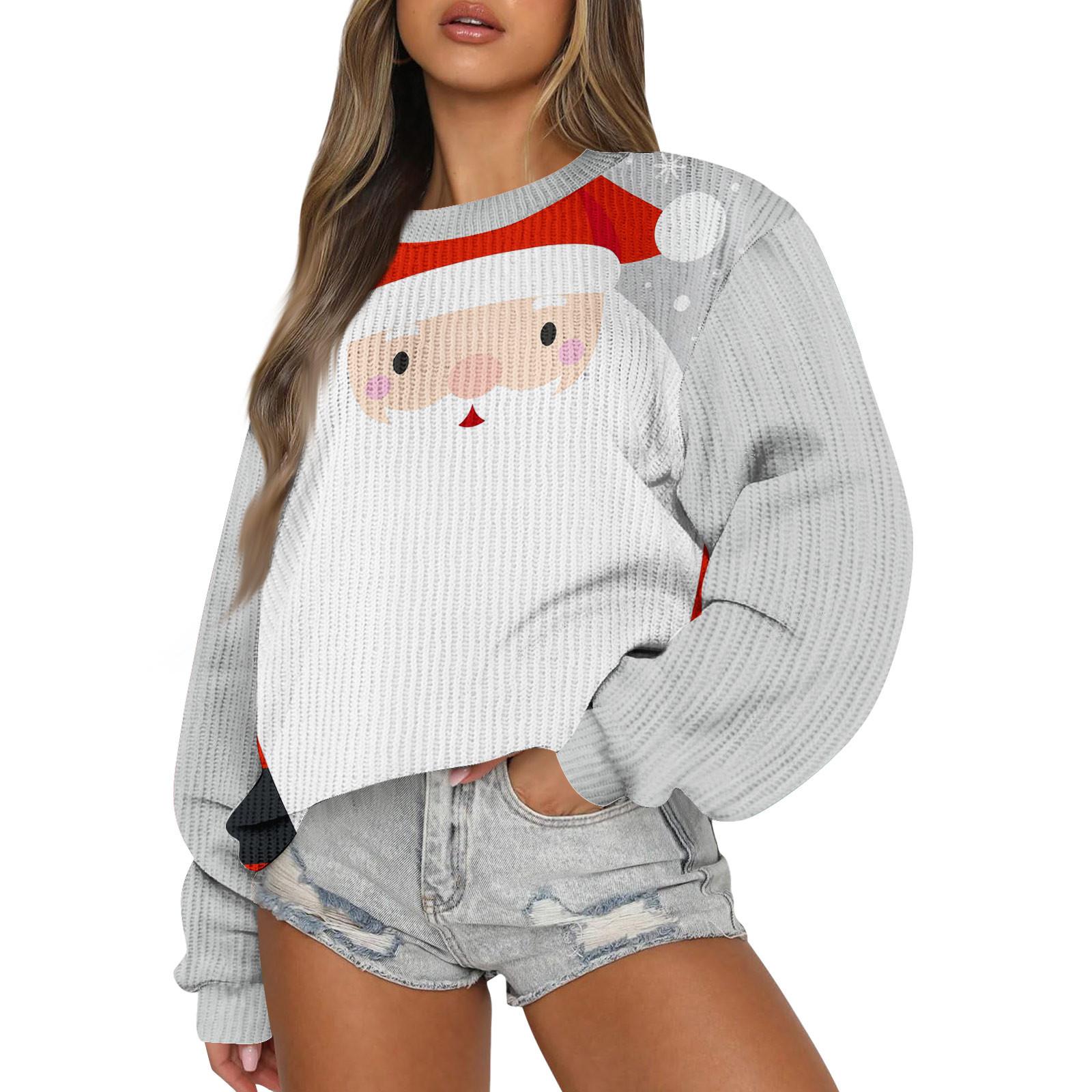 

Женский модный повседневный шерстяной трикотажный пуловер с длинным рукавом и круглым вырезом XXL