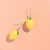 1 Pair Creative Funny 3D Fruit Studs Earring Fashion Cute Imitation Lemon Earrings For Girls Summer All-match Ear Jewelry Gift