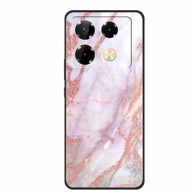 For Infinix Note 40 Pro 5G Case TPU Soft Silicone Cover Phone Cases for Infinix Note 40 40pro 4G Flowers Lovely Coque Fundas