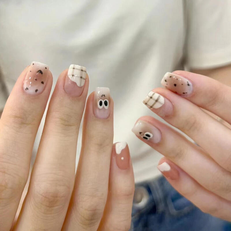 Nail Tips for Applying White Smile Art Points [24tips] R832