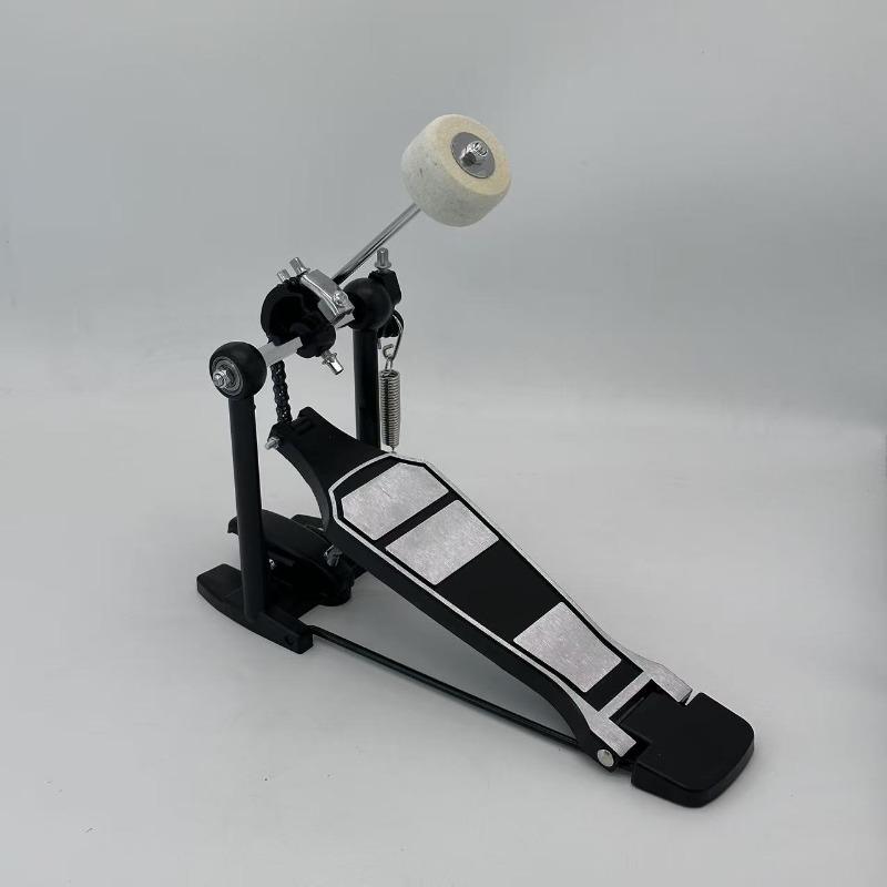 Einzelnes Bassdrum-Pedal mit kleinem Brett, geradliniges Design, neue Aluminiumlegierungs-Konstruktion für Schlagzeug-Übung und Performance