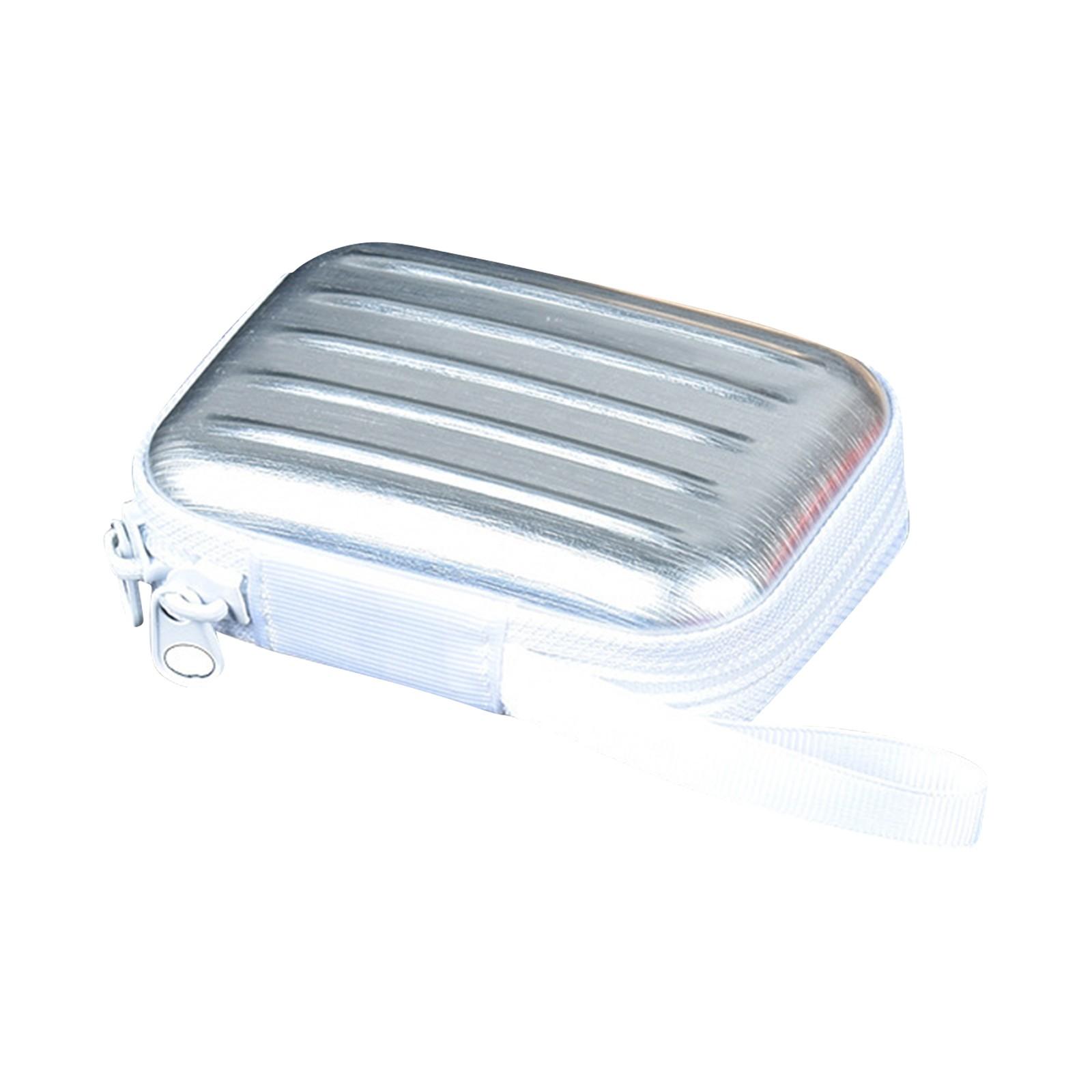 

Ящик для хранения из тянутой жести, отделение для наушников, держатель для карт для очков One Size серебряный