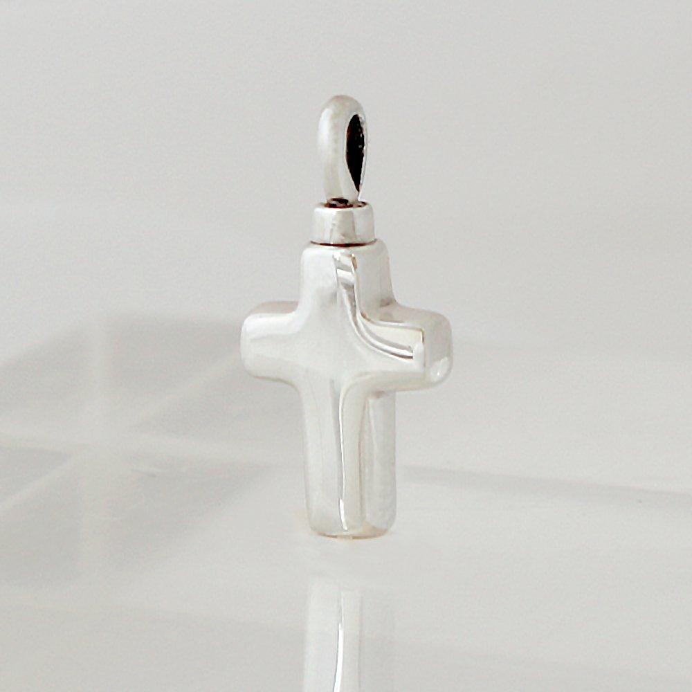 Cross Ashes Silver Handheld Memorial [Mirai Soso] K-102S Necklace, 925,