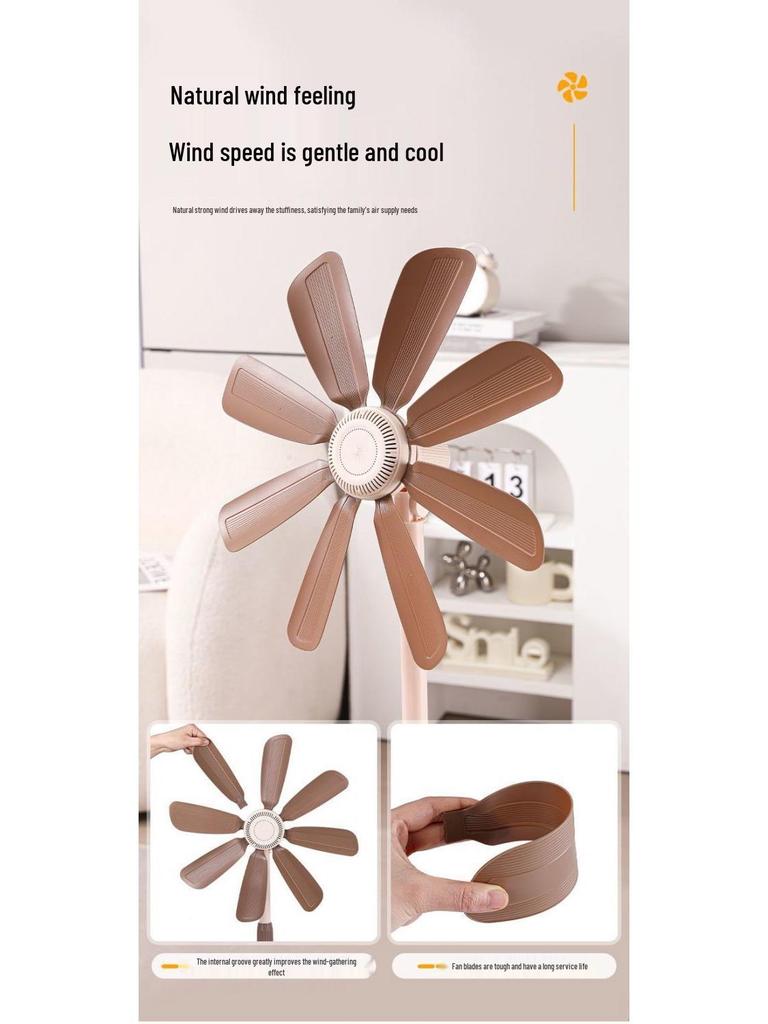 Energy-Saving Silent Floor Fan for Dorm or Office