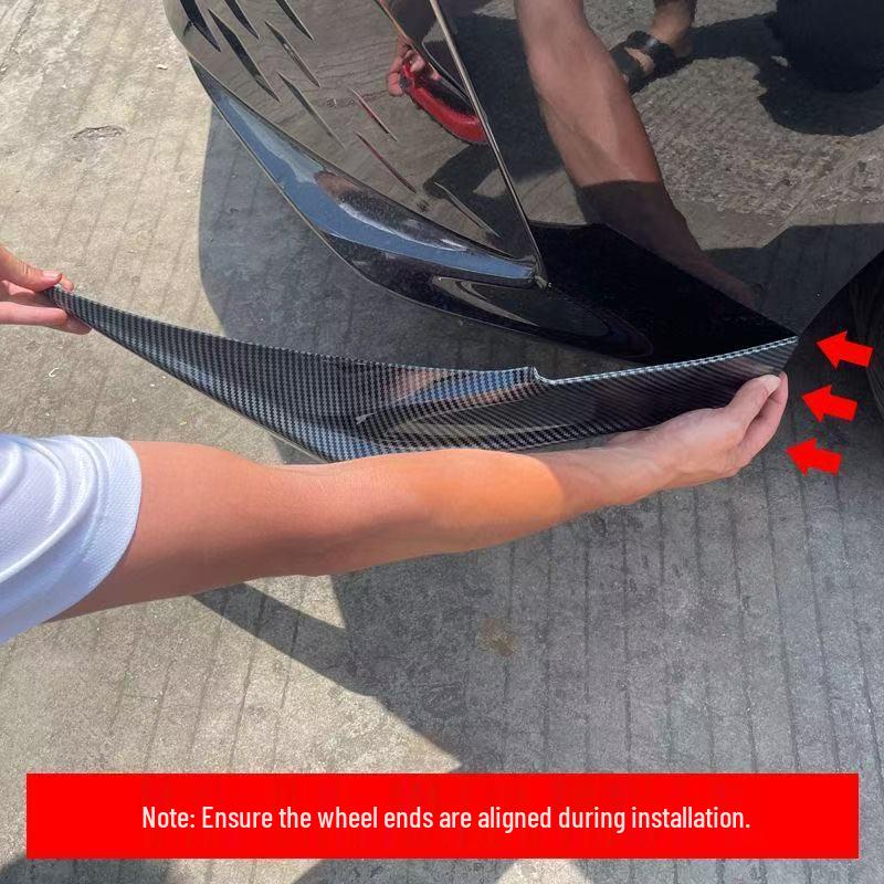 Camry Front Bumper Mod Kit: Anti-Collision Strips, Corner Protectors, Splitter, Lip, and Fascia Trim for 9th Gen