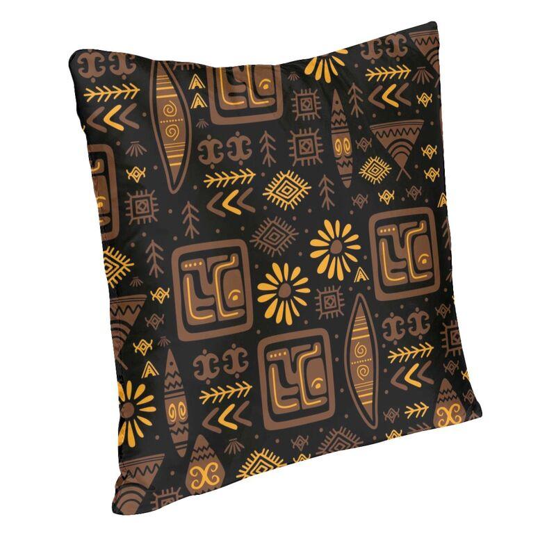 Aztec Tribal Pattern Cushion Cover Doublesided 3D Printing Ethnic Bohemian Floor Pillow Case Living Room Pillowcase Home Decor