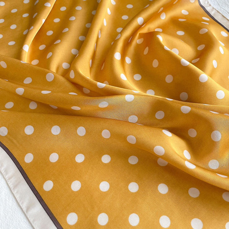 Luxury Brand Silk Square Plaid Scarf Women Satin Neck Hair Tie Band Soft work neckerchife 2025 NEW Hijab Head Female Foulard