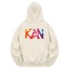 Khc0063 Artgraphy Fleece-Lined Hoodie - Cream