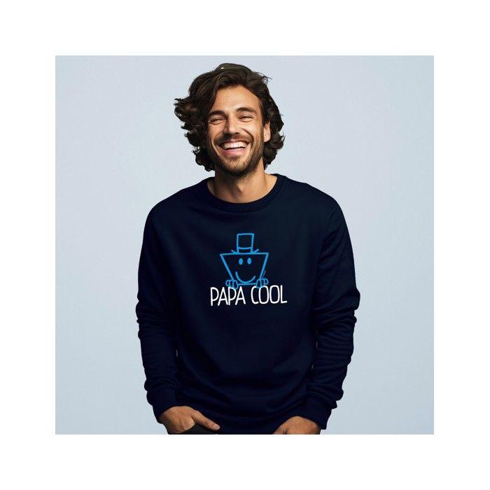 Mr. Mrs. - Men's Sweatshirt "cool Dad" Blue S